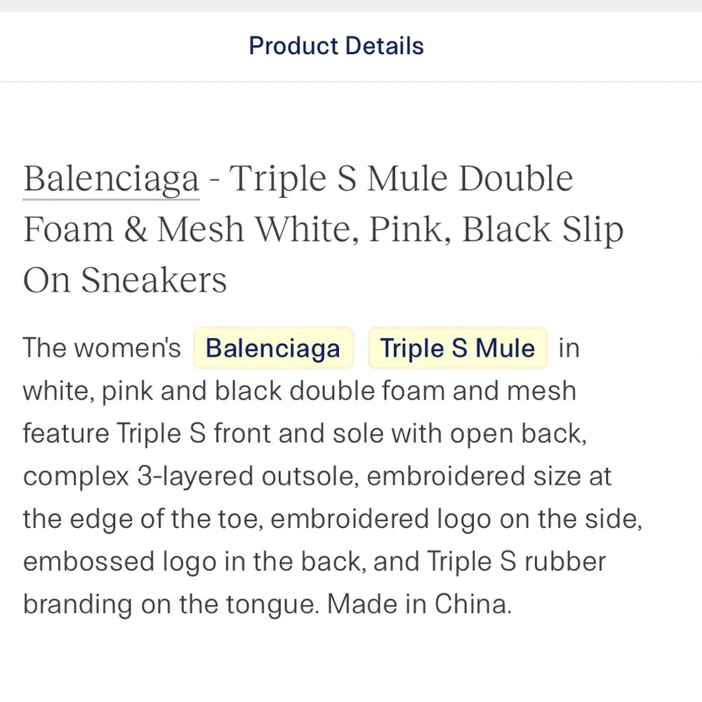 Balenciaga triple S sneaker mule